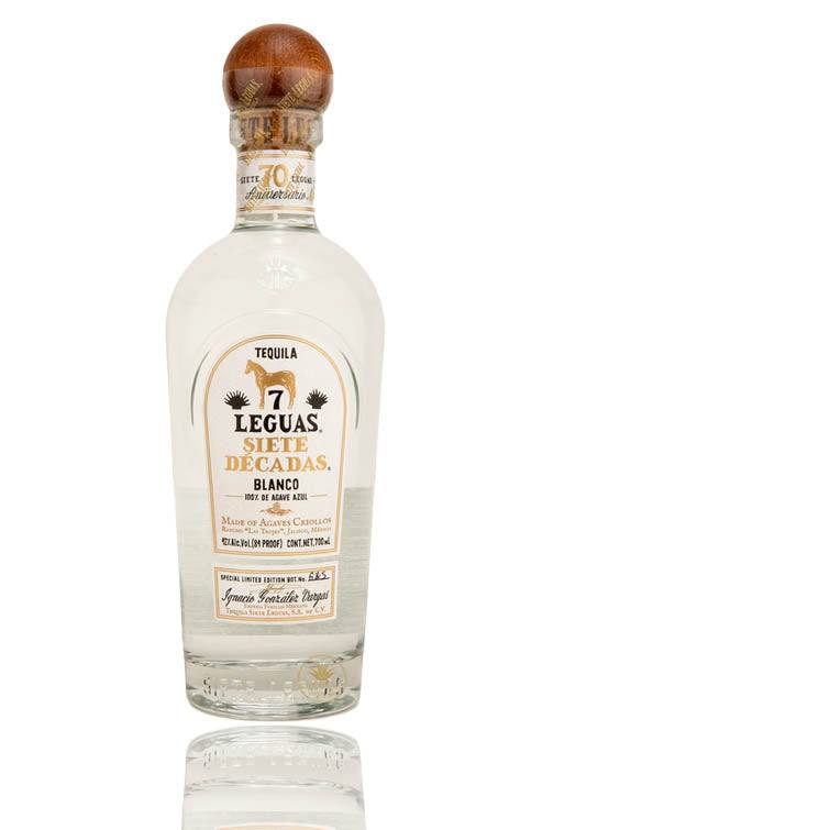 Siete Leguas Siete Decadas (7 Decades) Blanco Tequila (750ml / 42%)